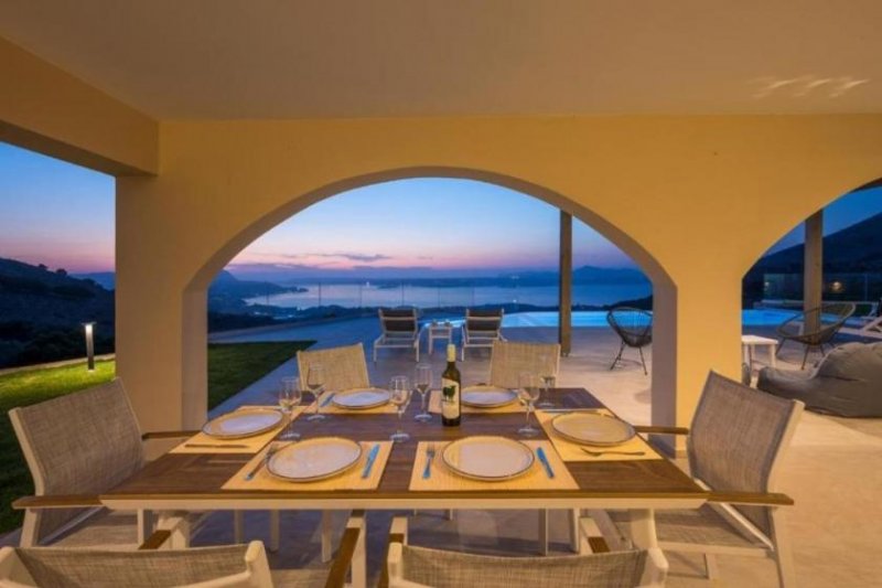 Drapanos Kreta: Steinvilla mit Meerblick und Infinity-Pool in Drapanos zu verkaufen Haus kaufen
